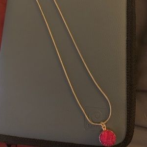 Beautiful pink stone necklace